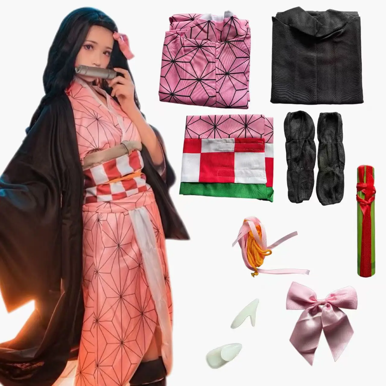 Anime  Kamado Nezuko Cosplay C - огляд і ціна Women'S Vacation Accessories
