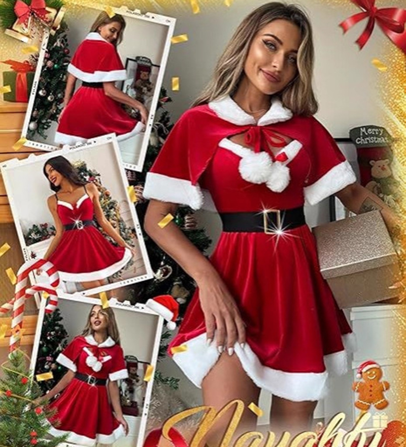 Santa Claus Costume Christmas  - огляд і ціна Women'S Vacation Accessories