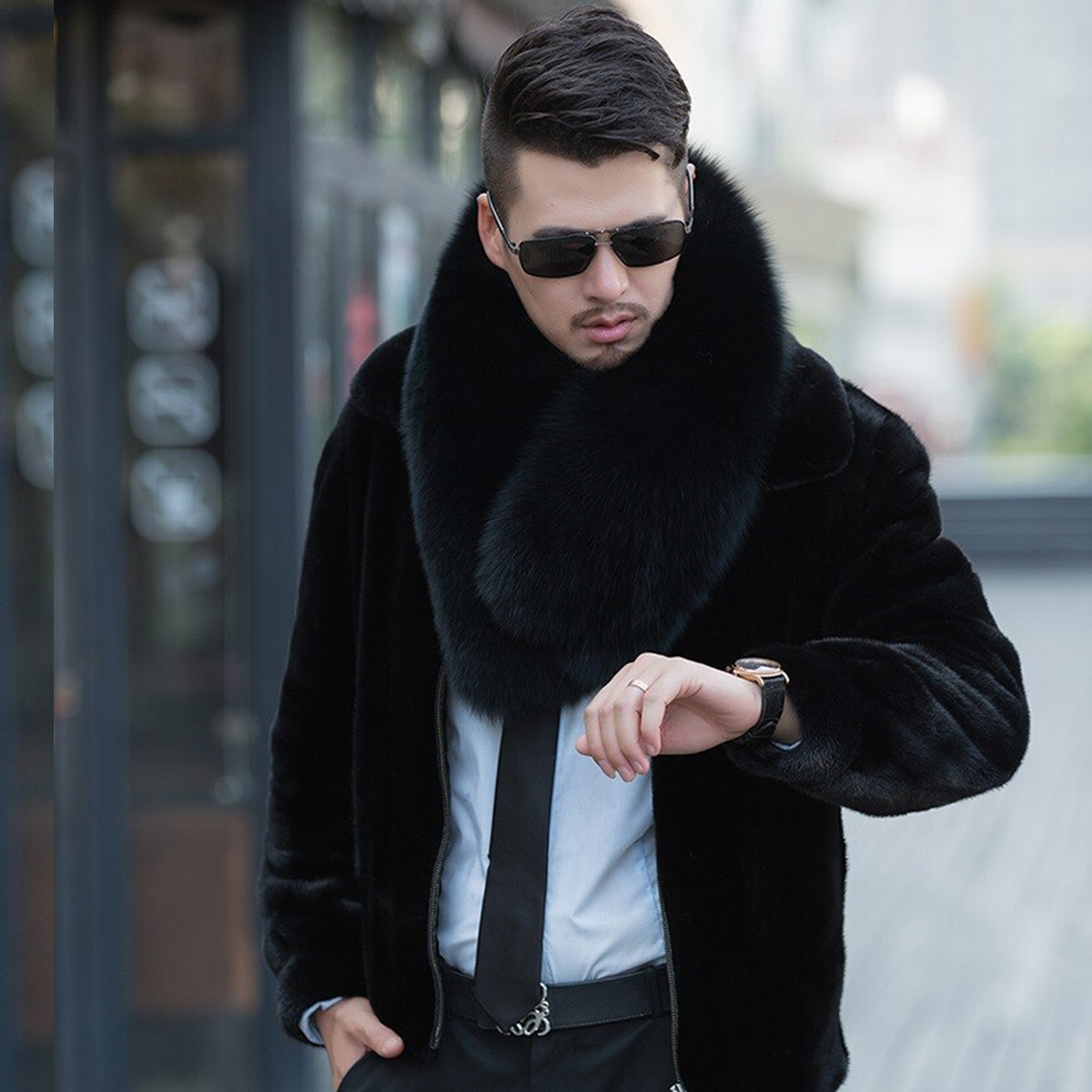 Genuine Fox Fur Scarf Winter A - огляд і ціна Women Accessories Sale