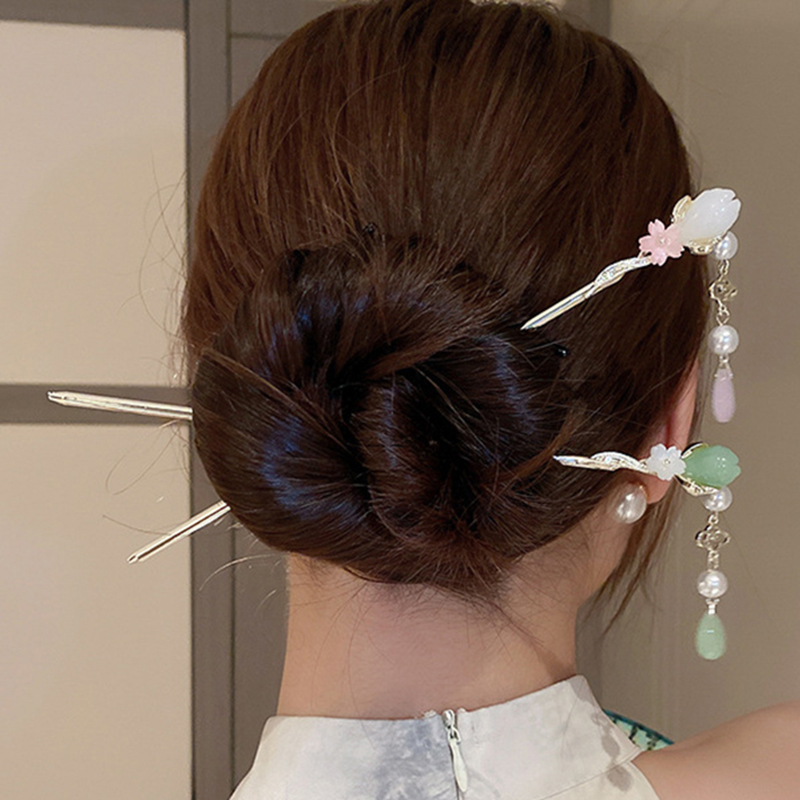 Vintage Flower Pearl Tassel Ha - огляд і ціна Pearl Hair Pin