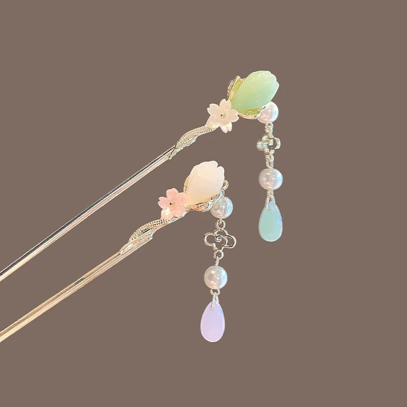 Vintage Flower Pearl Tassel Ha - огляд і ціна Pearl Hair Pin