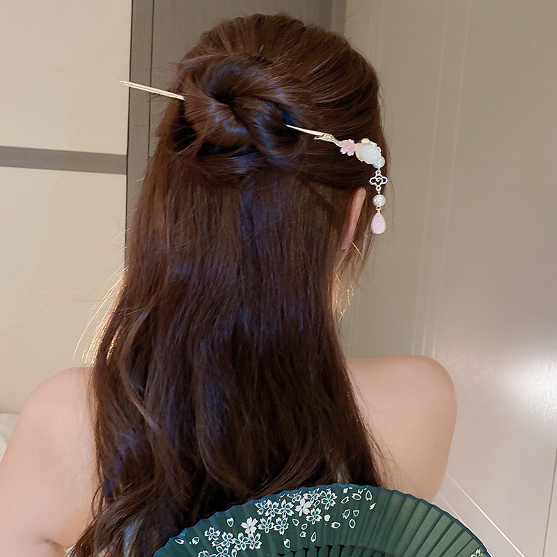 Vintage Flower Pearl Tassel Ha - огляд і ціна Pearl Hair Pin