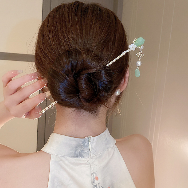 Vintage Flower Pearl Tassel Ha - огляд і ціна Pearl Hair Pin