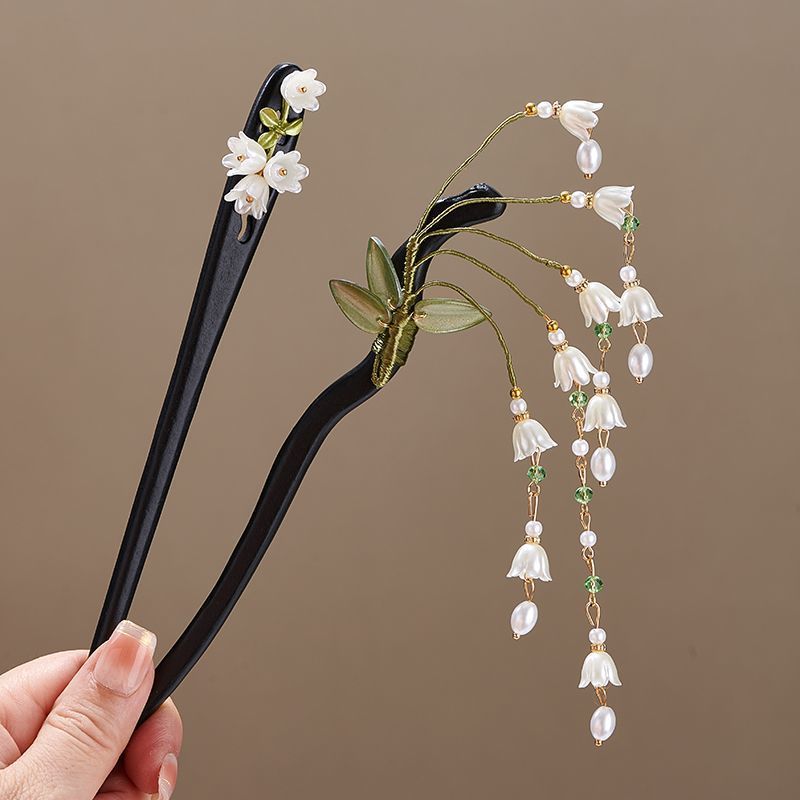 Lily of The-Valley Flower Leav - огляд і ціна Pearl Hair Pin