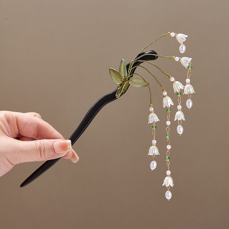Lily of The-Valley Flower Leav - огляд і ціна Pearl Hair Pin