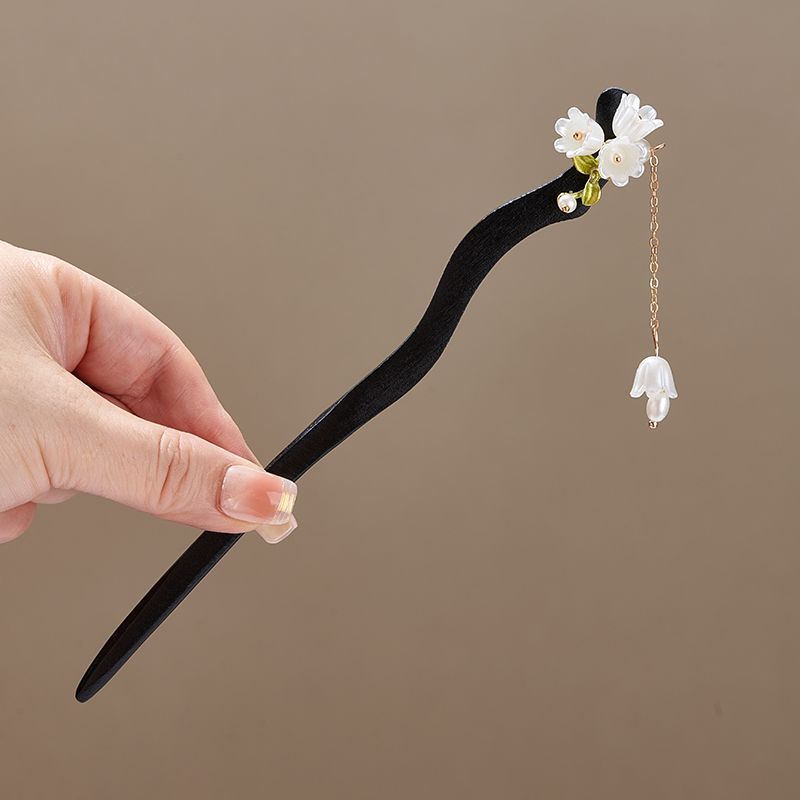 Lily of The-Valley Flower Leav - огляд і ціна Pearl Hair Pin
