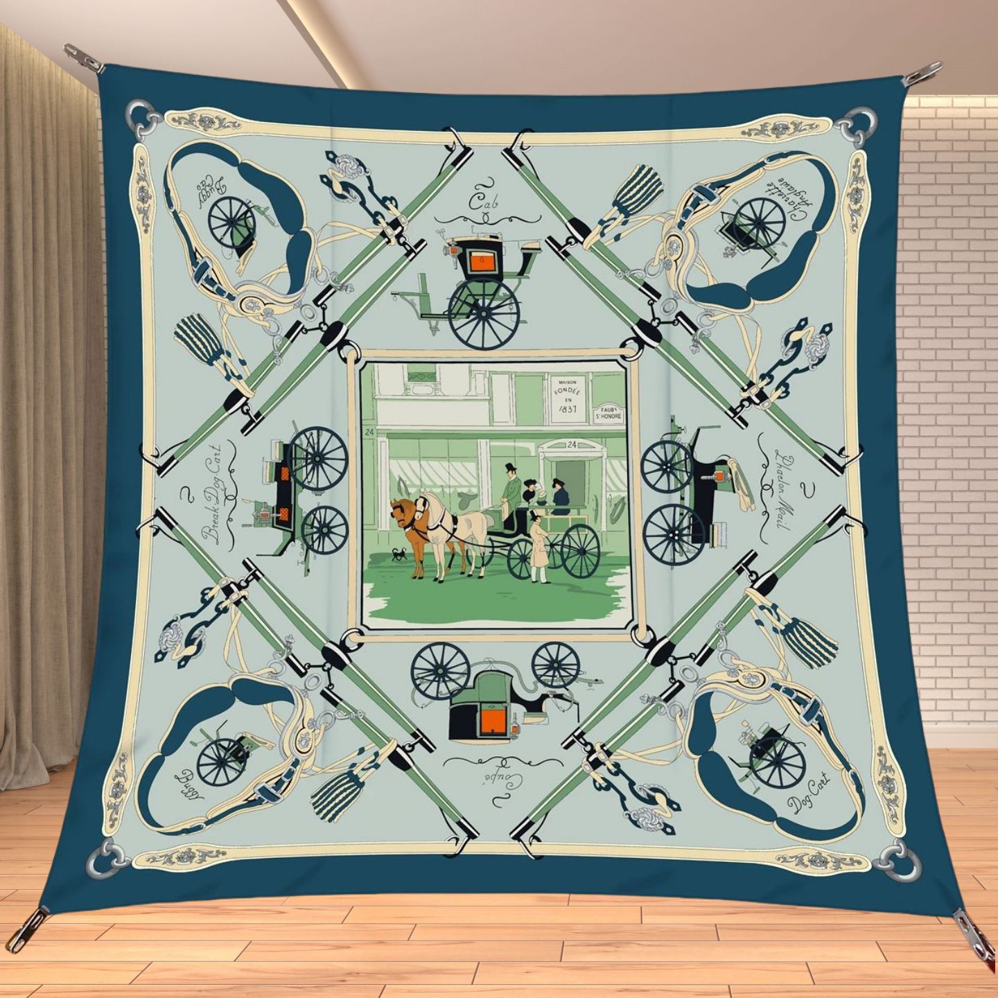 90cm Twill Silk Like Square Sc - огляд і ціна Women'S Vacation Accessories