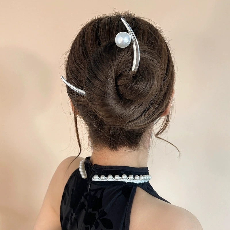 Pearl Hair Stick Crescent Moon - огляд і ціна Pearl Hair Pin