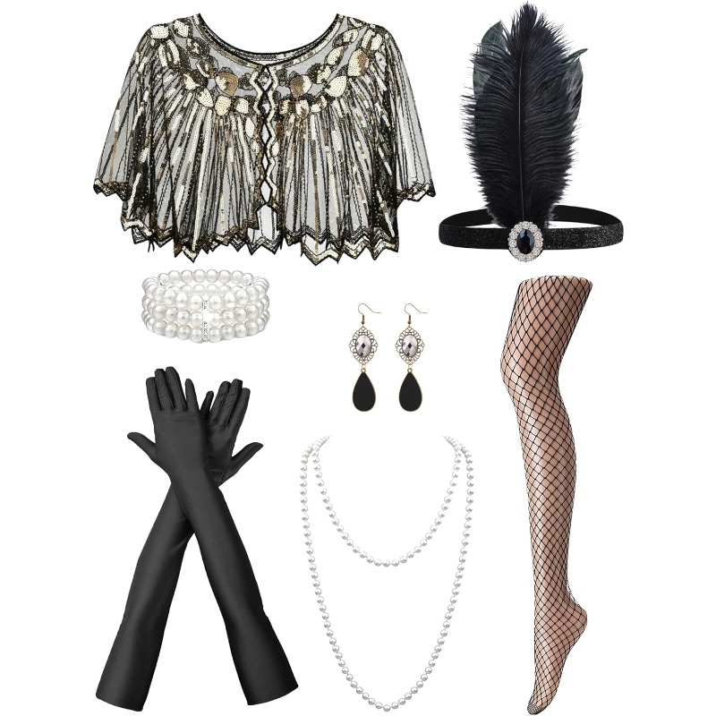 1920s Accessories Set for Wome - огляд і ціна Women Accessories Pack